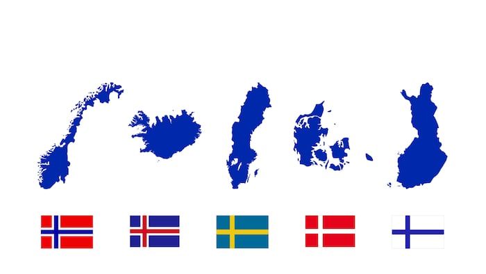 Nordic countries and maps