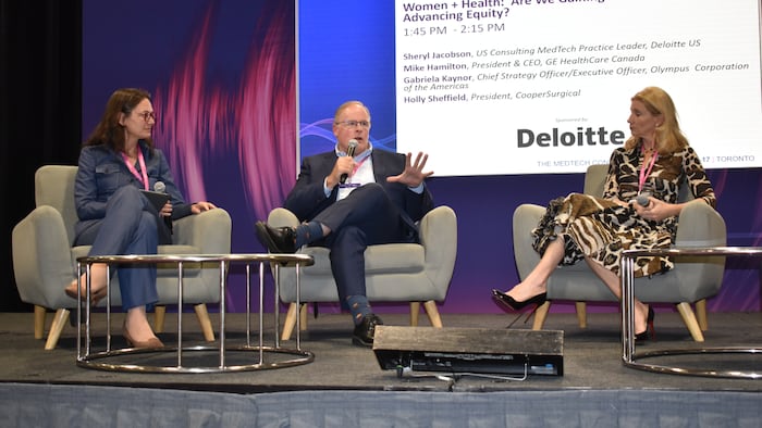 Mike Hamilton discusses women's health at the Medtech Conference in Toronto.