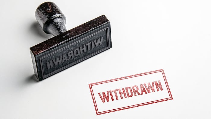Withdrawn Stamp