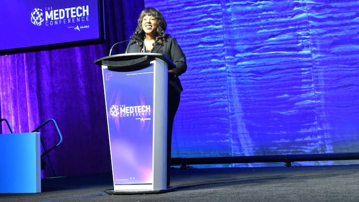 CDRH director Michelle Tarver speaks at the 2024 Medtech Conference in Toronto, Ontario.